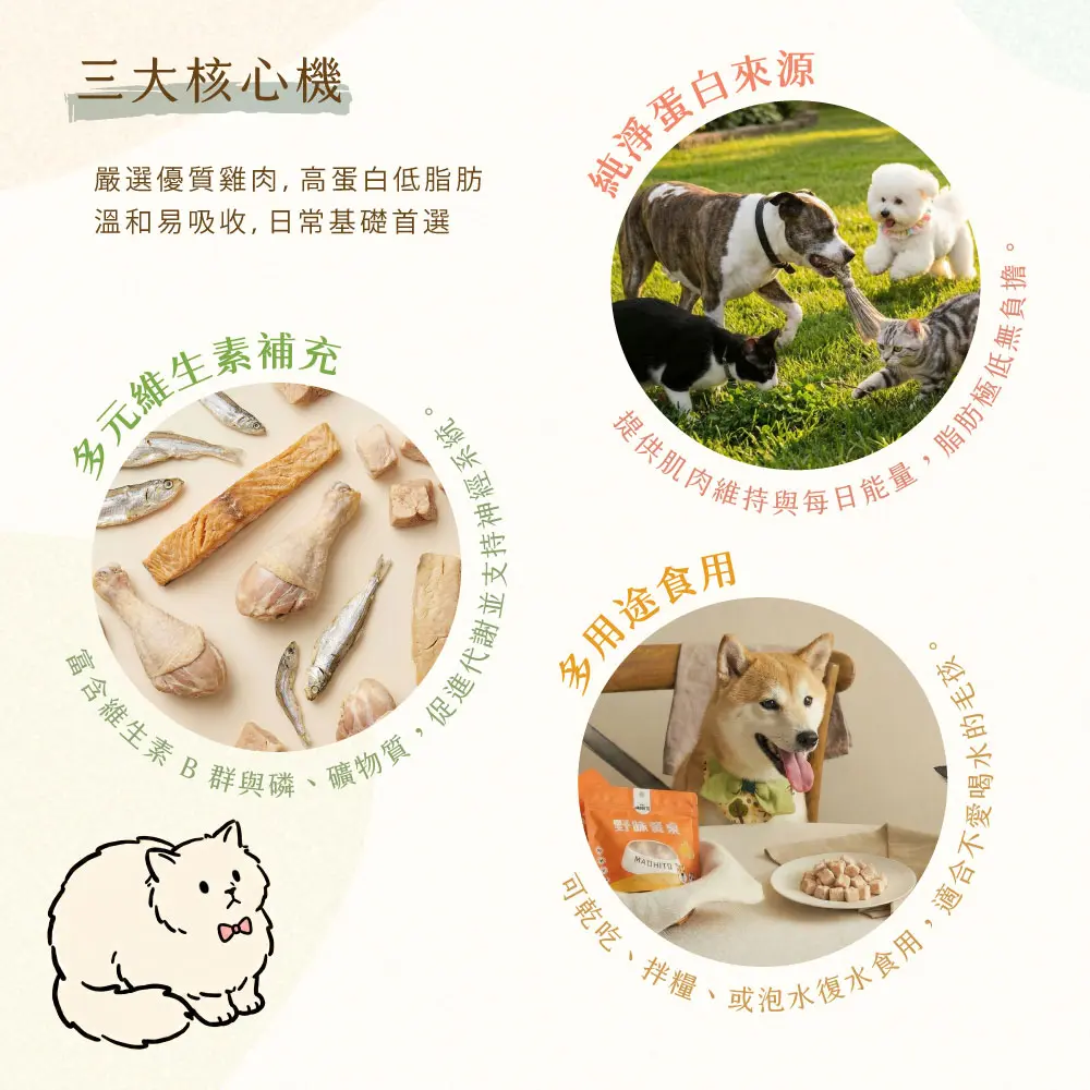 產品一頁式銷售頁 雞肉拌拌鬆 三大核心